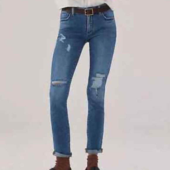 Anthropologie Denim - Anthropologie Jeans Womens 27 Pilcro Distressed Slim Boyfriend Crop Grunge Denim